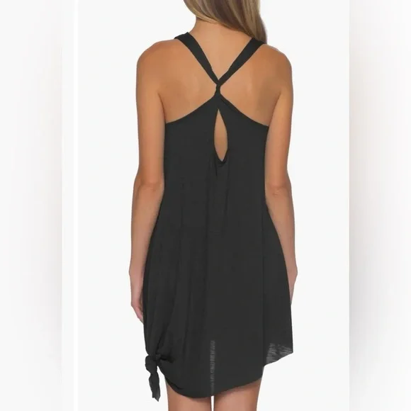 Becca It's a Breeze Twist Back Cover-Up Dress in Orange - Picture 3 of 7